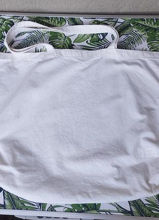 Большой хлопковый шоппер uniqlo