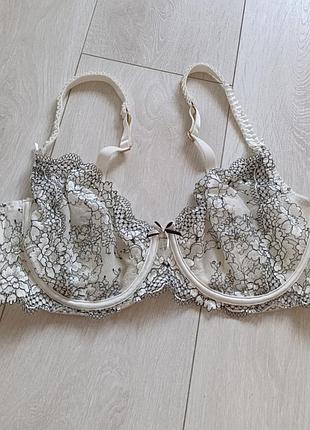 Белый бюстгальтер ажурный бюст кружевной лиф кружевый lingerie 40c 90c 85d