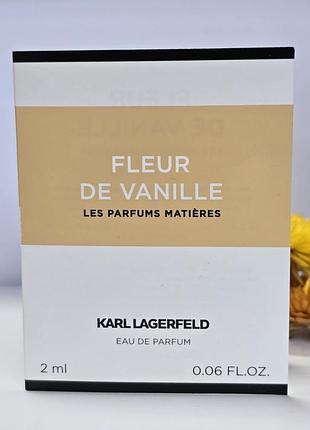 Оригинальный пробник fleur de vanille karl lagerfeld