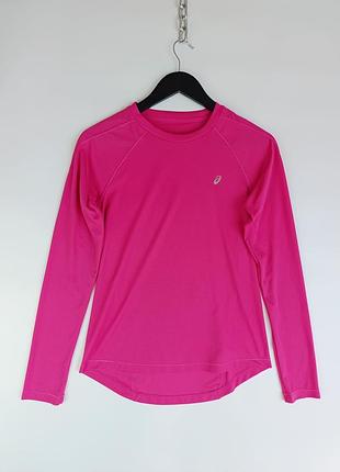 Женский спортивный лонгслив nike x under armour/женская беговая кофта ассикс розовая/для бега/спорта/йоги/тренировок/зала/фитнеса/беговая/лонг/фуксия
