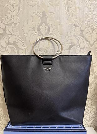 Велика чорна сумка guess