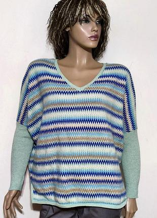 Notshy cashmere преміум кашеміровий джемпер принт зигзаг/0000h/