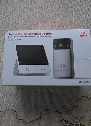 Розумний бездротовий відеодзвінок switchbot smart video doorbell 2k з монітором