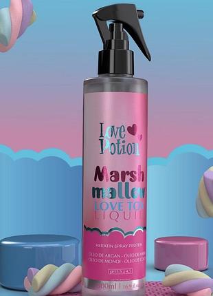 Спрей-ботекс для випрямлення тонкого волосся love potion marshmallow love tox liquid
