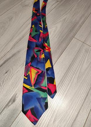 Винтажный коллекционный шелковый галстук marks & spencer (st michael) 80-90-е