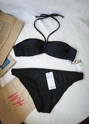 Новый купальник бандо primark р. uk 12 - l