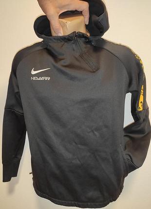 Спорт фірмова футбольна термо мікрофліс утеплена кофта лонгслив  nike. therma neymar academy (  .10-13 років.)