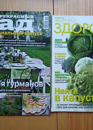 Журнали мой прекрасный сад (спецвипуск 2011) та здоровье (2009)