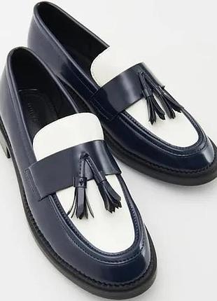 Лоферы туфли стильные zara