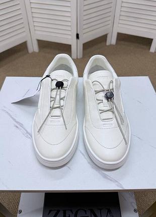 Чоловічі кросівки з натуральної шкіри zegna