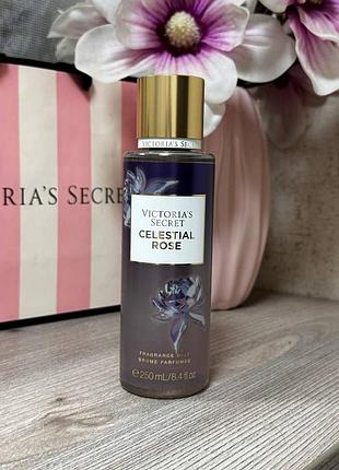 Парфумований зволожуючий спрей для тіла від victoria’s secret celestial rose fragrance body mist.