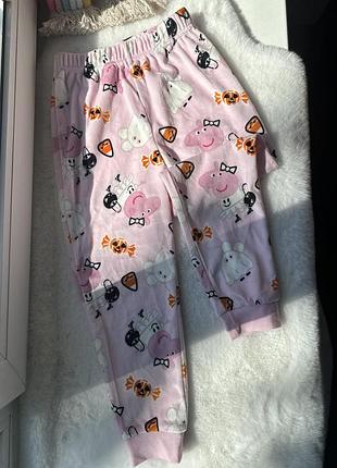 Классные пижамные штанишки peppa pig, велюровые пижамные штанишки, штаны