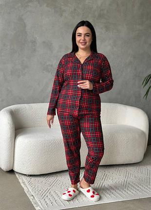 Максимально комфортна та приємна піжама-домашній костюм в розмірі plus size