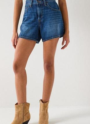 Джинсовые шорты levi's strauss &amp; co high waisted mom shorts | размер 28 (м) оригинал