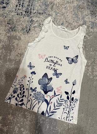 Майка в квітковий принт h&m 6-8 років