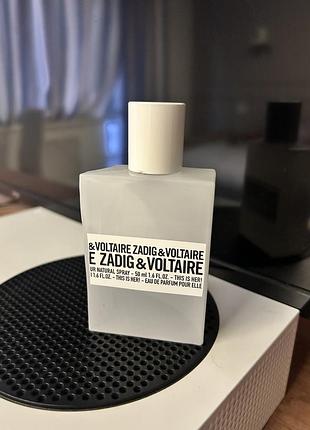 Zadig & voltaire this is her парфумована вода половина флакону