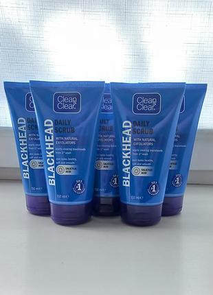 Чистячий скраб clean&clear від чорних крапок 150 мл