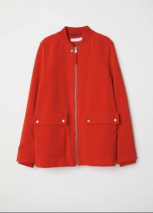 Червона демісезонна куртка h&m