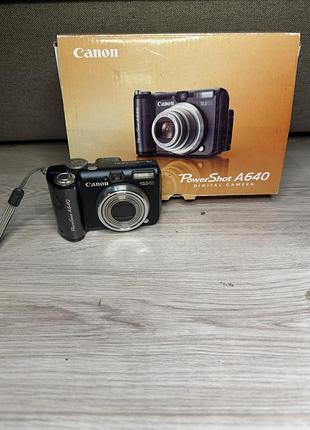 Цифровой фотоаппарат powershot a640 с селфи экраном