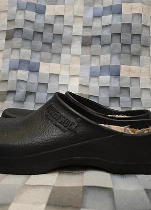 Черные сабо birkenstock super birki garden