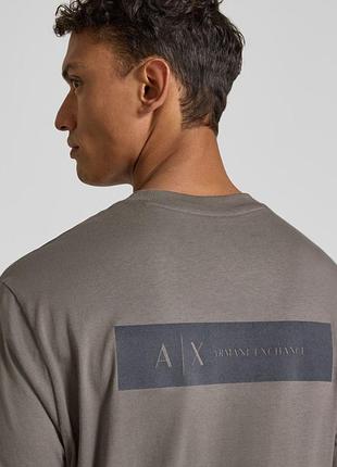 Чоловіча футболка armani exchange з принтом на спині (розмір l)
