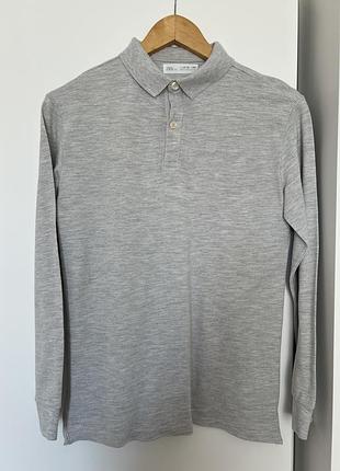 Поло з довгим рукавом для хлопчика zara 152
