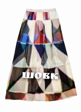 Розкішна шовкова спідниця макси в пол paul smith