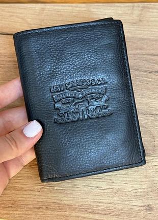 Чоловічий гаманець levis, натуральна шкіра, оригінал