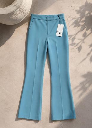 Штани zara блакитні кльош
