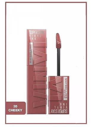 Maybelline new york superstay vinyl ink 35 cheeky