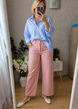 Zara джинси полоска