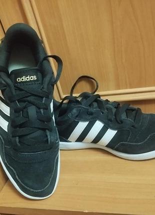 Оригинальные замшевые кеды кроссовки adidas vl hoops 2.0, 38р.