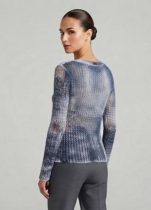 Trussardi jeans дизайнерская блуза кофта свитшот крупной вязки
