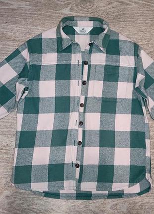 Рубашка теплая байка h&amp;m р.128