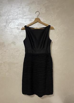 Чорна сукня з шовку бренду reiss