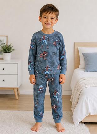 Marks  & spenser піжама spider-man з велюру чудової якості