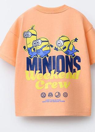 Футболка zara с миньонами, 6 лет