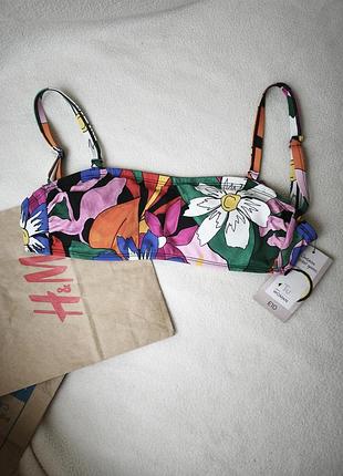 Фирменный лиф верх от купальника бандо без лямок р. 8 / xs-s