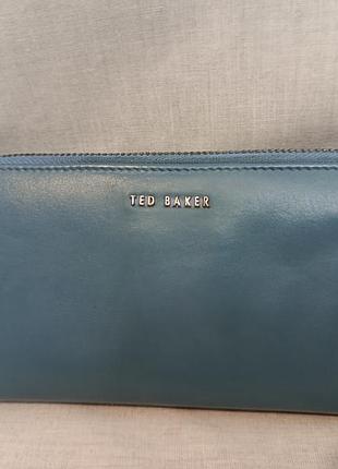 Шкіряний гаманець ted baker на блискавці