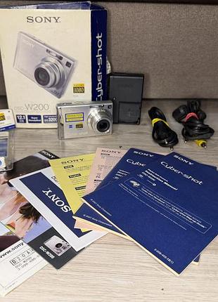 Цифровой фотоаппарат sony cybershot dsc-w200 1080 full hd как новый😍