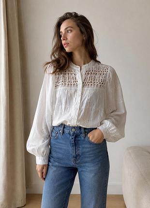 Сорочка zara basic xs(s)