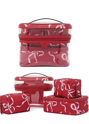 Косметичок набір вікторія сікрет victoria's secret 4-piece makeup bag