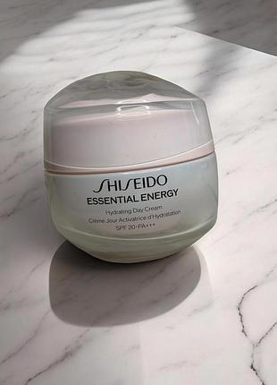 Shiseido essential energy hydrating day cream зволожуючий денний крем spf 20 50ml тестер