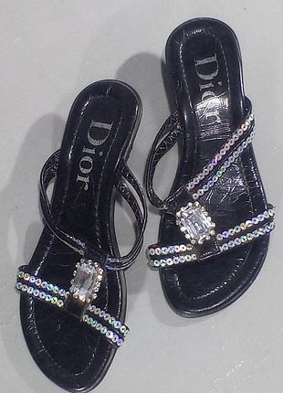 Босоножки dior на каблуке 5 см кожаные 38 размера