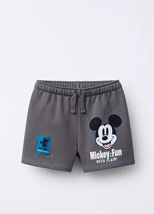 Шорты zara с mickey mouse,116 см