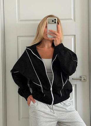 Джинсовий бомбер oversized