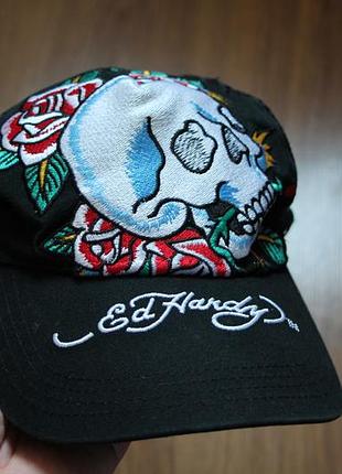 Стильна унісекс кепка-тракер у стилі ed hardy y2k (ймовірно-копія)