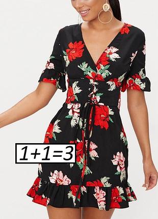 1+1=3❤️ красивая сукейнка в цветочный принт от prettylittlething