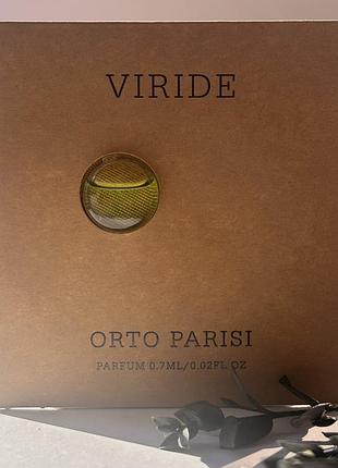 Оригинальный пробник парфюма orto Parisi viride
