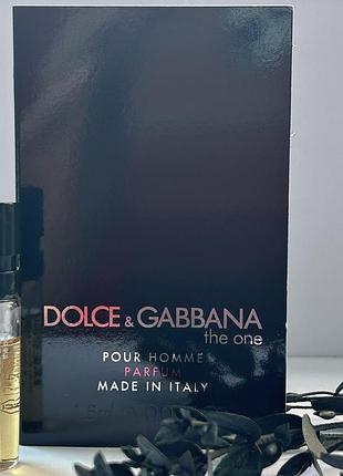 Оригинальный пробник dolce &amp; gabbana the one pour homme parfum